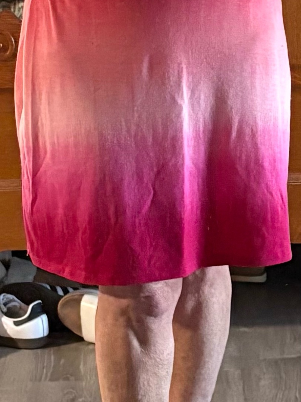 Faded Glory Ombre Pink to Deep Rose Mini Skirt